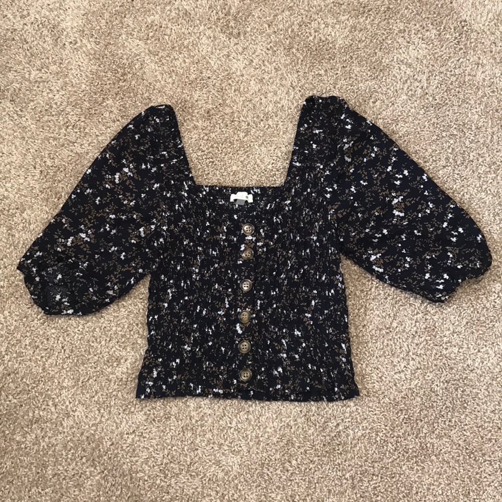 Floral crop top